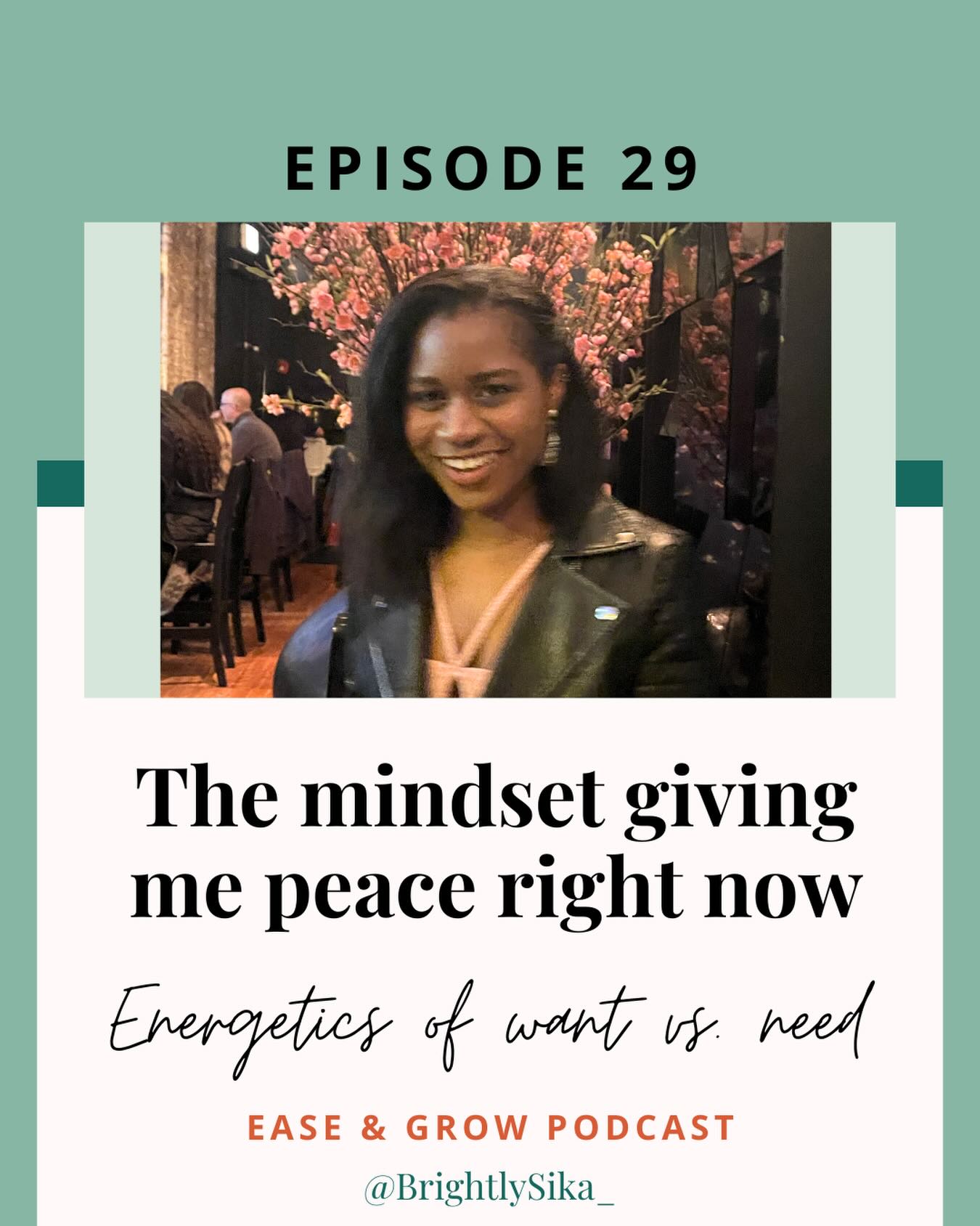 🚨 new episode alert! 🚨

If you've been feeling like you've been operating out of scarcity, lack and even desperation, this episode is for you!

I share some guidance I received from my inner voice that's been keeping my mindset in check and led to a deep feeling of inner peace that I've been loving 💕

Tune into ease and grow on your favorite platform 🎧

What has been giving you peace lately?? Share your latest tools and mindsets in the comments! I'm curious what I should add to my toolkit!