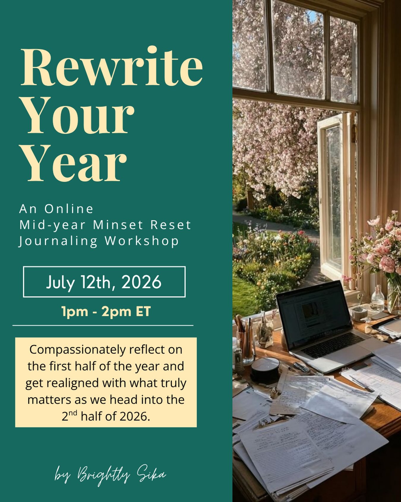 Another one! These were so helpful last year ✨

This time we'll focus a bit more on mindset and have a preview of the summer mindset challenge starting in just a week!

If you're looking for a place to sit down, reflect, reassess your priorities and mindset, and get prepared to take on the next 6 months, this is for you.

See ya there! (Link in bio) 😌